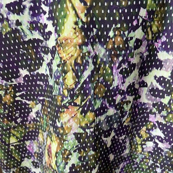 Lululemon Women’s Power Y Green Luon Retro Floral Athletic Workout Tank Size 2 - Picture 3 of 5